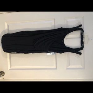 NWT guess black ruched dress size small